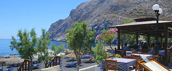 Kamari village Santorini